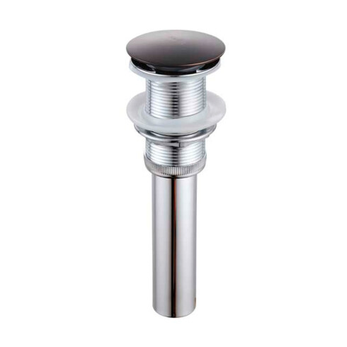 Valvula De Lavatorio Pop Up Sin Desborde 1 1/4" Zinc - Negra Aqualia NEGRO