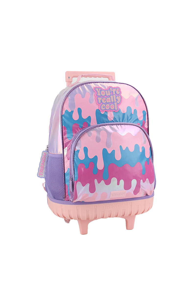 Mochila escolar con ruedas Really Cool Rosa