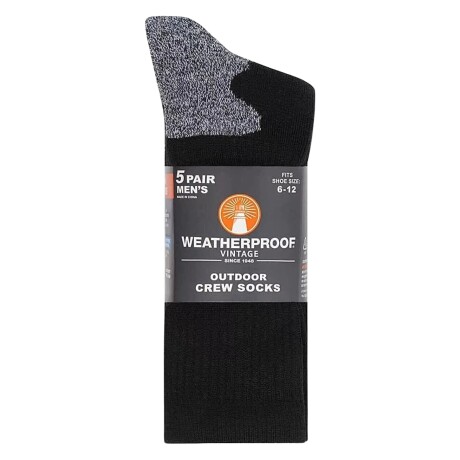 Set x5 medias de lana Weatherproof Negro