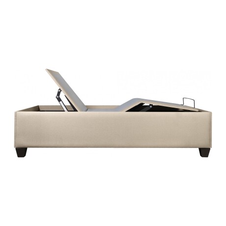 CAMA ARTICULADA 1 PLAZA MDF-Y-TELA NATURAL-BEIGE AJUSTABLE VENEZA