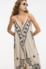VESTIDO ASIMETRICO Beige