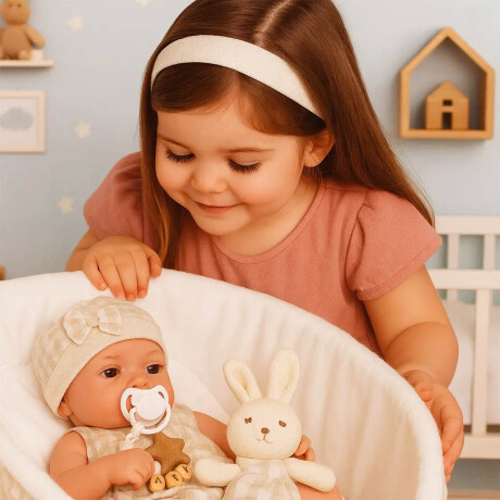 Bebote Muñeco Bebé Reborn Realista C/Cuna Moisés Bebote Muñeco Bebé Reborn Realista C/Cuna Moisés