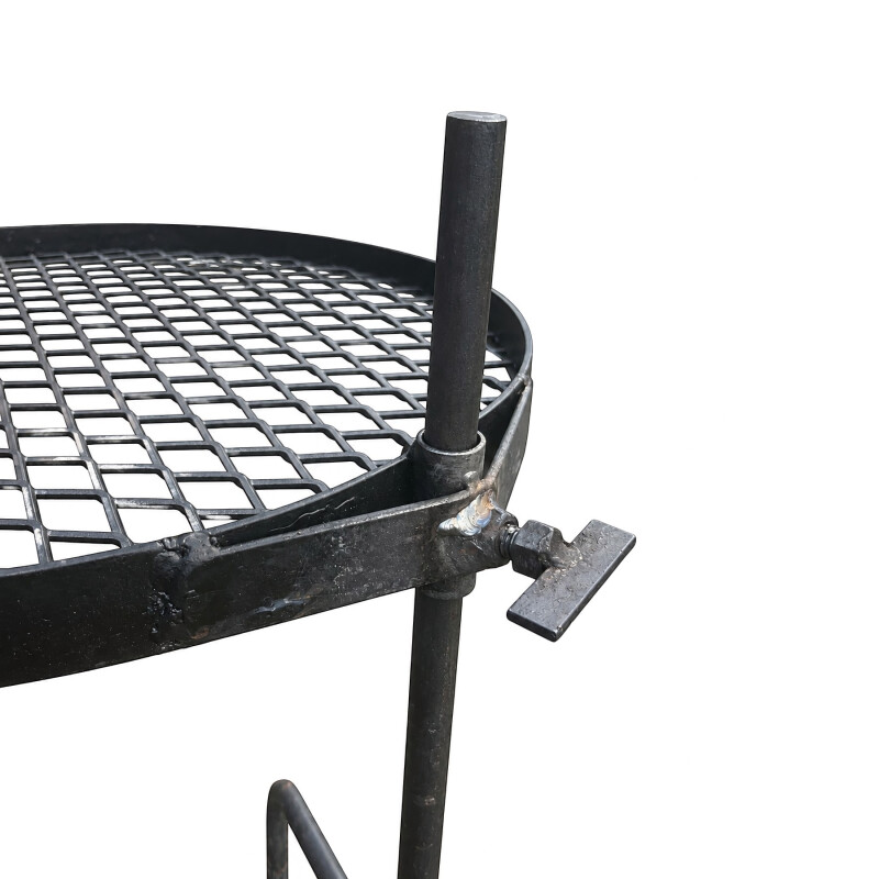 Parrilla portátil Flama de 48 cm con giro 360° y altura regulable Parrilla portátil Flama de 48 cm con giro 360° y altura regulable