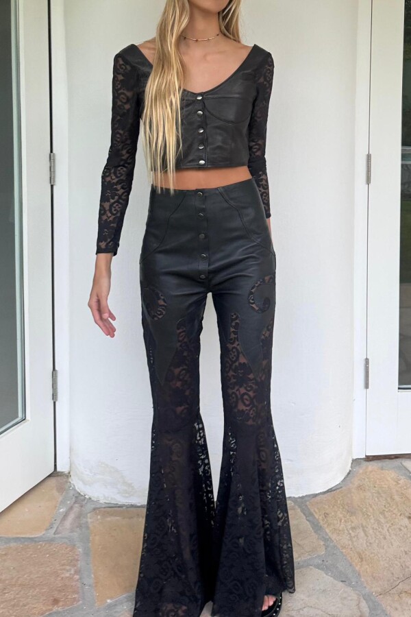 Pantalón Kate Cuero Negro