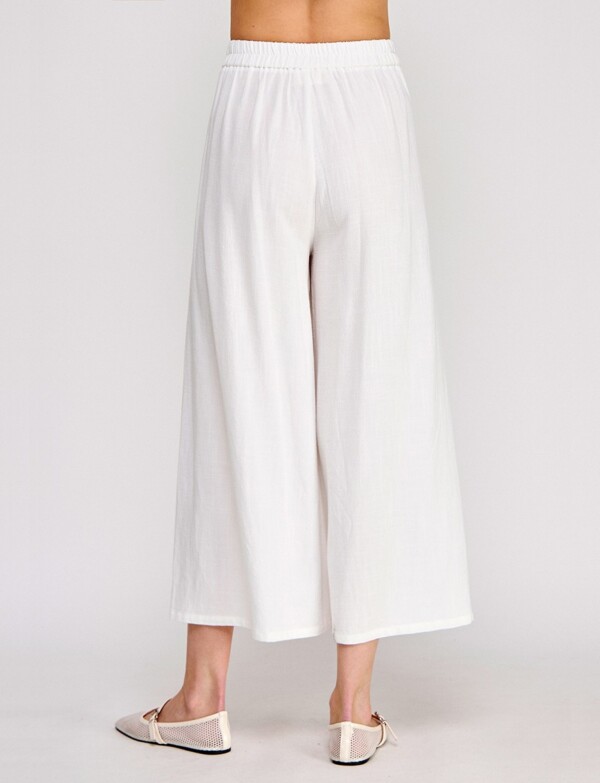 Pantalon Crop Lino CRUDO