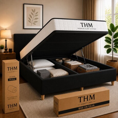 Sommier Baulera 2 plazas HAMPTONS Hybrid Bronze Sommier Baulera 2 plazas HAMPTONS Hybrid Bronze