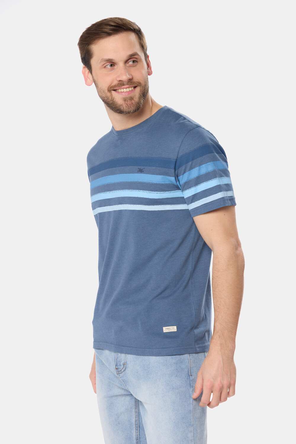 REMERA RAYADA Piedra