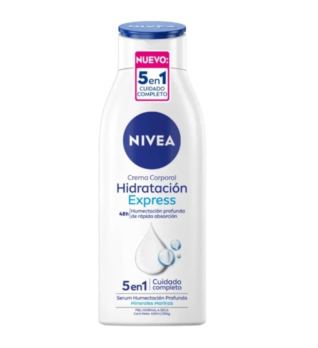 Nivea crema corporal - Hidratación Express 5 en 1 400 ml 