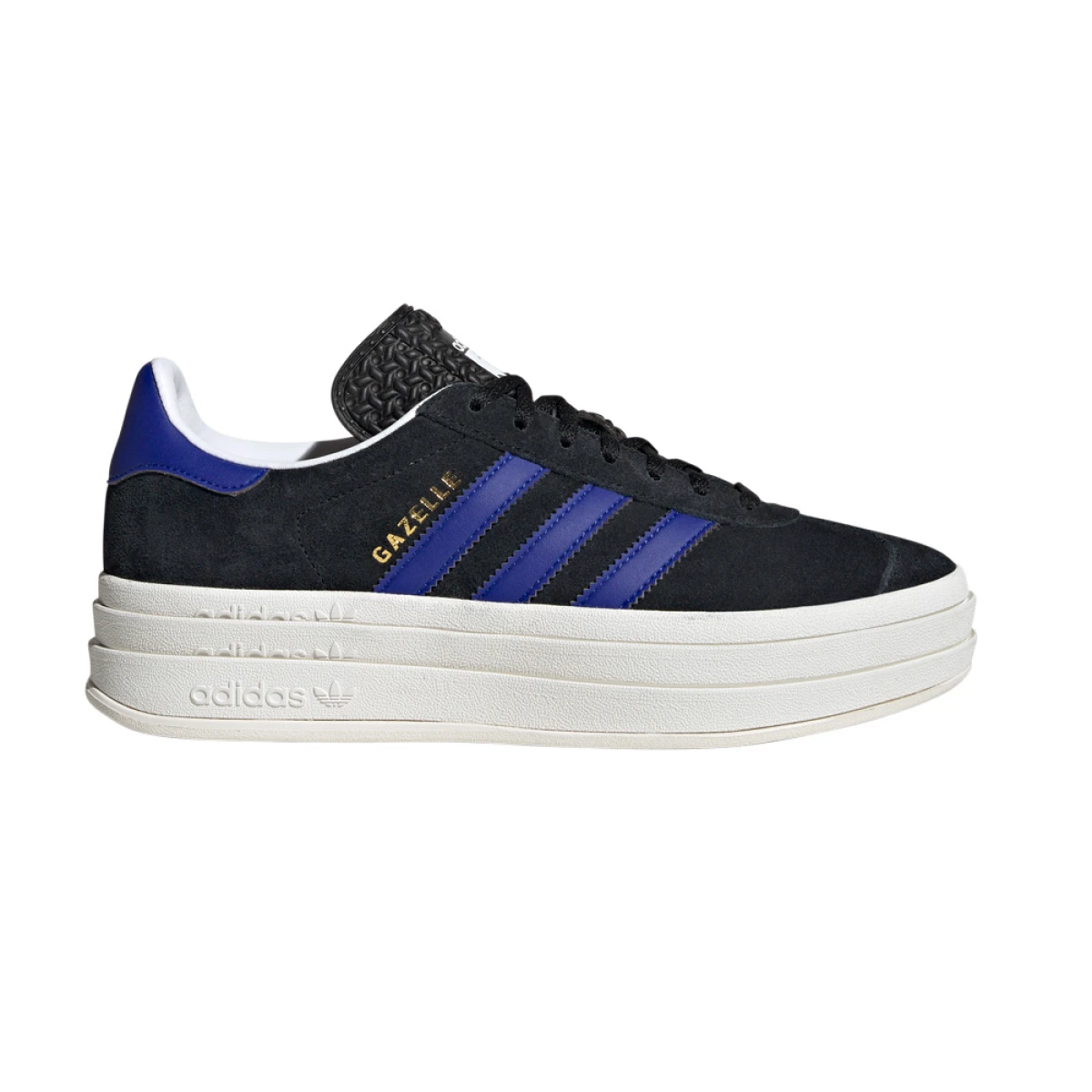 adidas GAZELLE BOLD - Core Black / Lucid Blue / Gold Metallic 