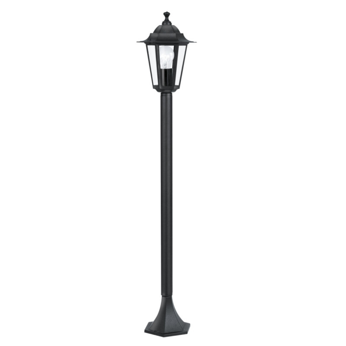 Farol pie colonial negro E27 IP44 1000MM LATERNA 4 - EG0400 