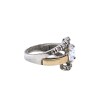 Anillo Halo-Plata y Oro-Piedra Zirconia-AN5267 conpiedra