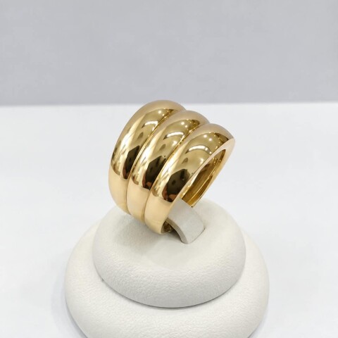 Anillo triple Oro 9 Kt Anillo triple Oro 9 Kt