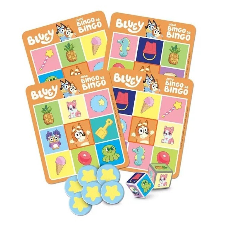 Juego de bingo de Bingo Bluey Juego de bingo de Bingo Bluey