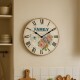 Reloj de pared mdf D28,8x3,5 cm FAMILY