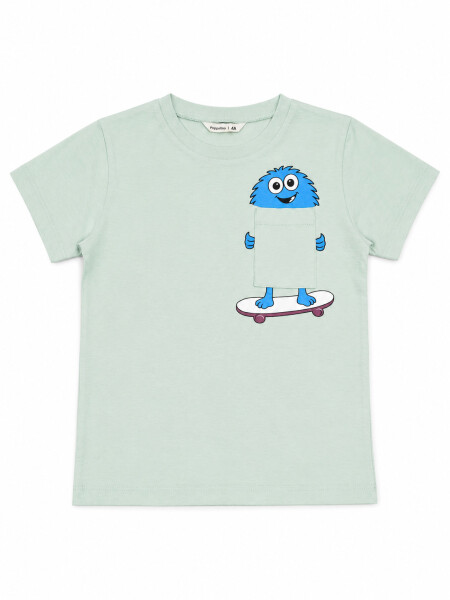 REMERA SIMIL THIAGO VERDE GRISACEO