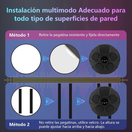 Máquina de boxeo con guantes c/ luz y sonido 5 Golpes BT Máquina de boxeo con guantes c/ luz y sonido 5 Golpes BT