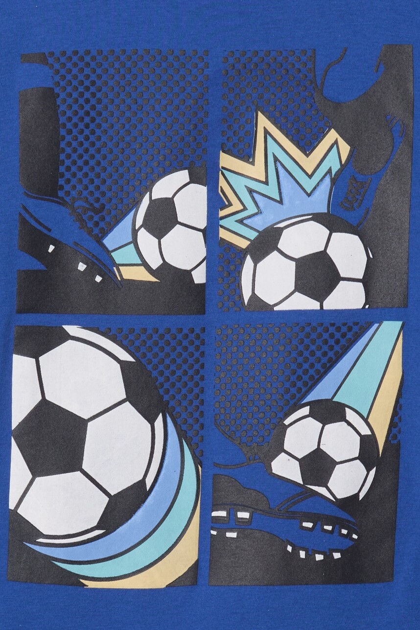 Remera Logo Gap Manga Larga Niño Soccer Blue