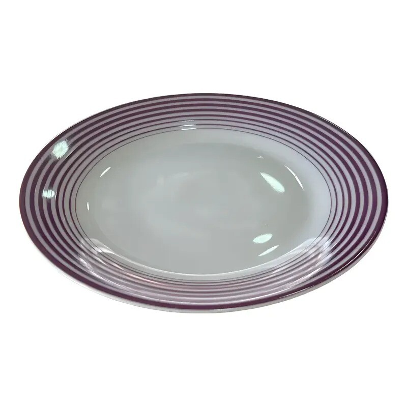Plato De Postre Con Diseño Espiral - VIOLETA - Bg Plato De Postre Con Diseño Espiral - VIOLETA - Bg