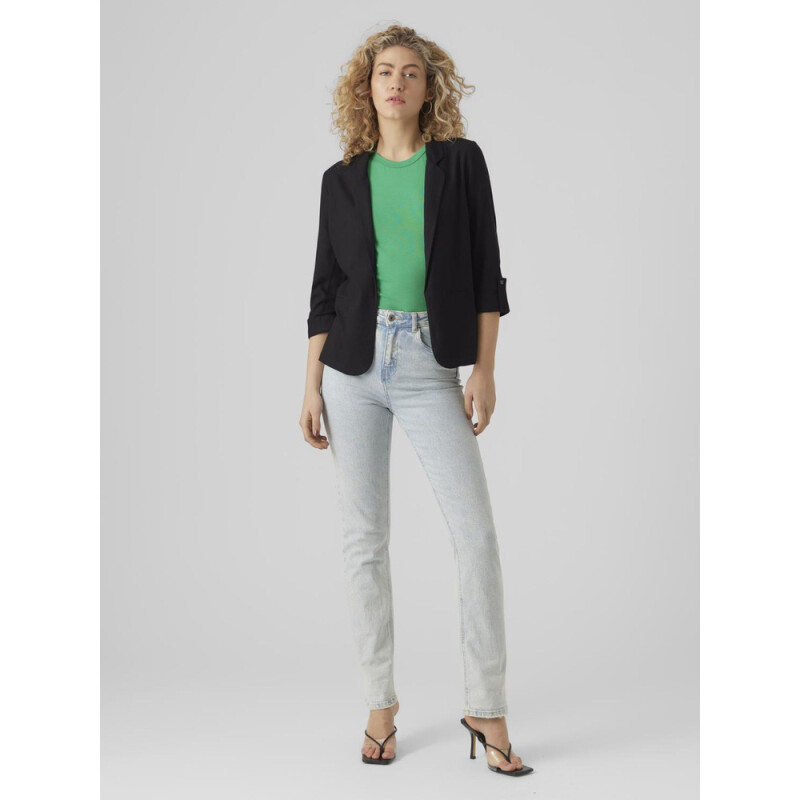 VMJESMILO 3/4 LOOSE BLAZER WVN GA NOOS BLACK