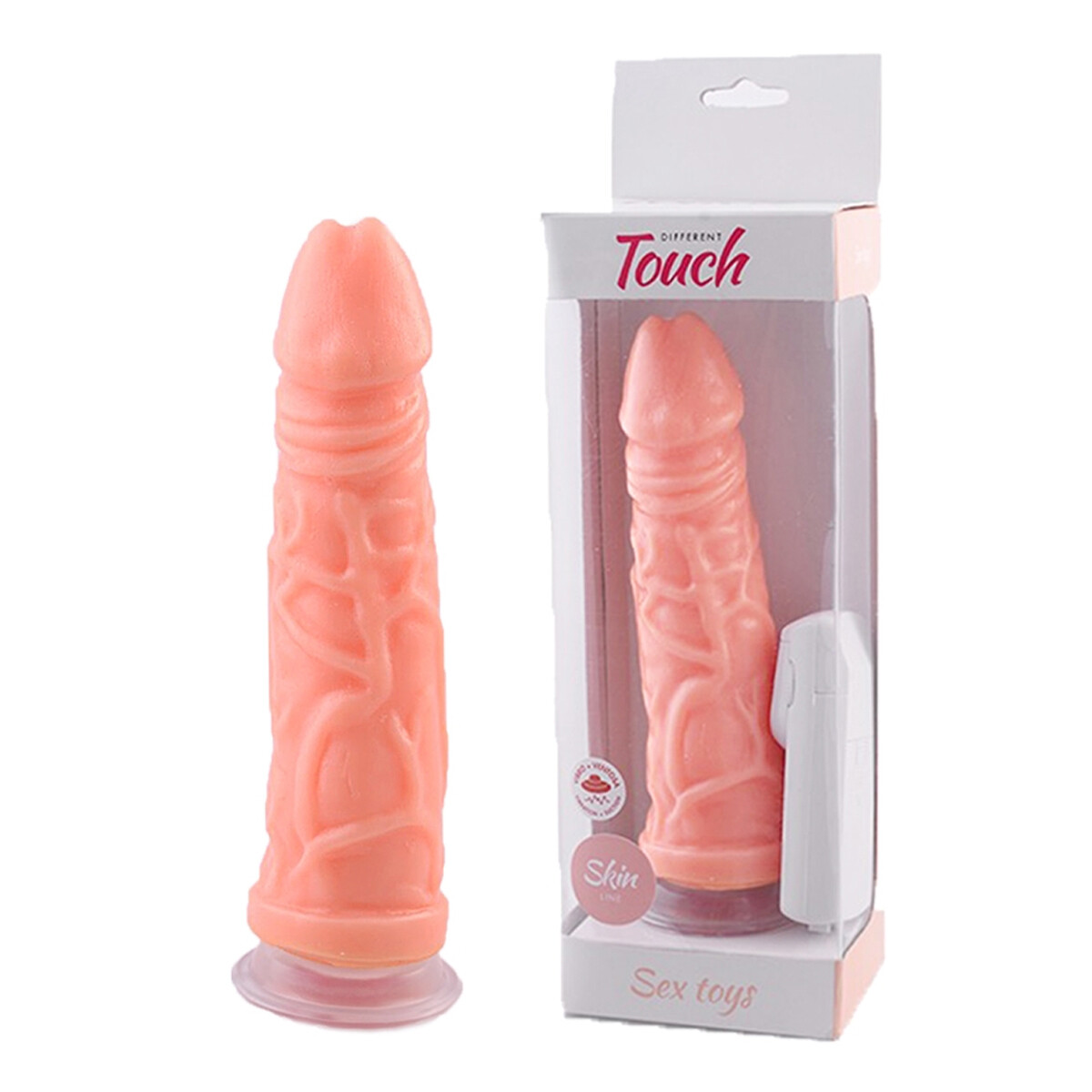 Vibrador Americano Con Ventosa - Piel 