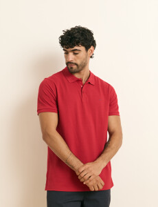 520752 REMERA HARRINGTON LABEL Rojo Oscuro