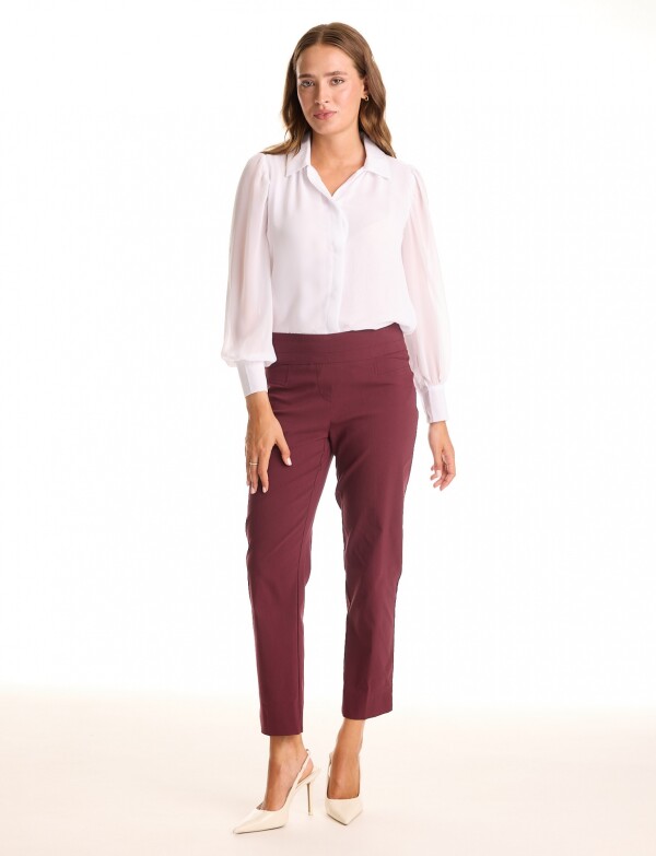 Pantalon Slim BORDEAUX