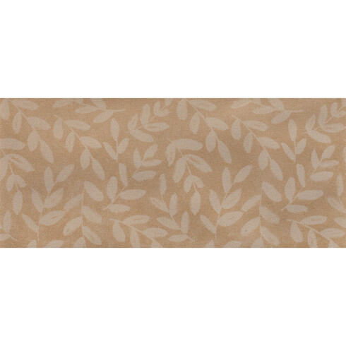 Ceramica Beige Mate Decorado Flores 10X20Cm Pared GAMAS DE BEIGE