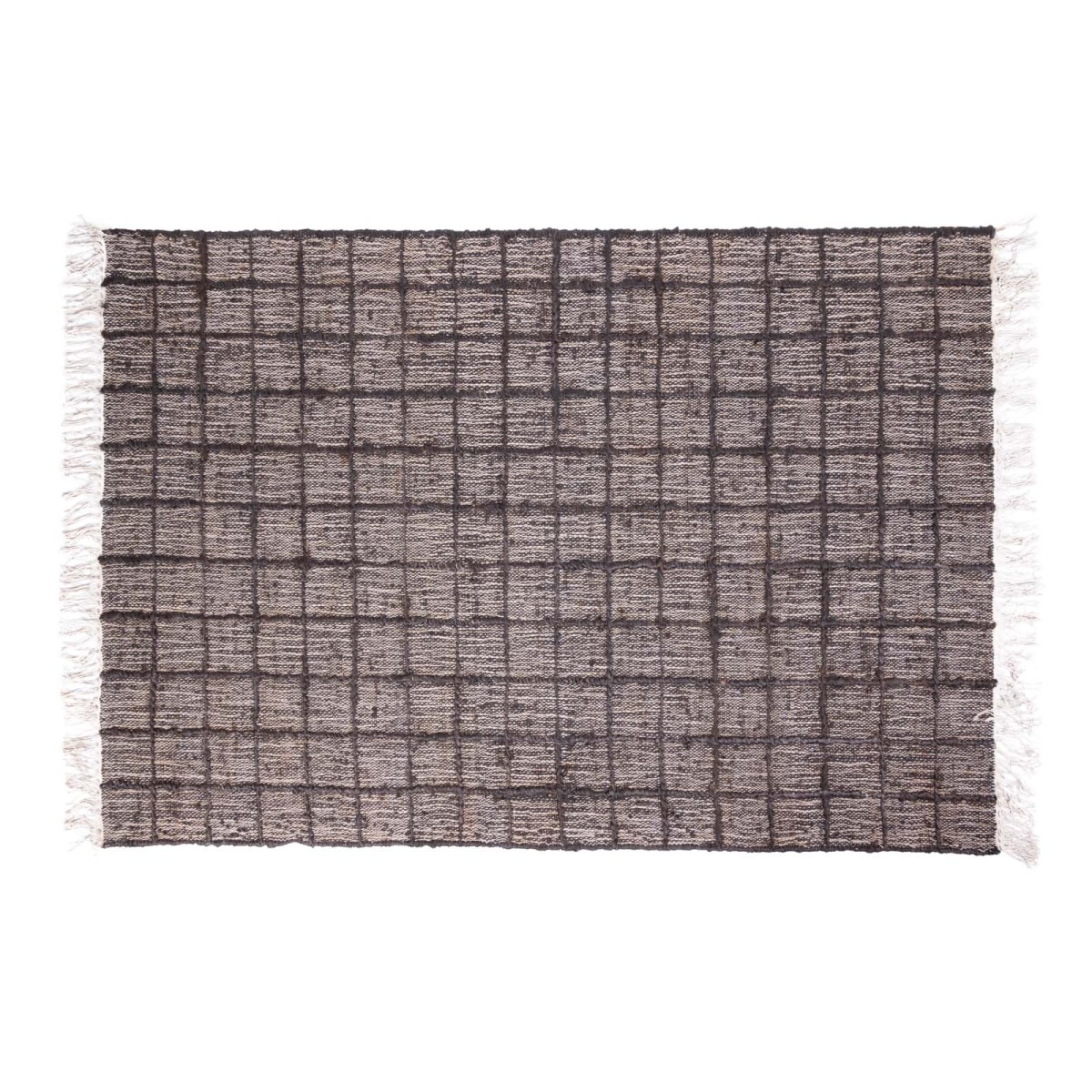 ALFOMBRA PALS - YUTE CAMEL/NEGRO 