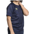 Remera Infantil Umbro Zagz Junior Azul Marino - Verde Lima
