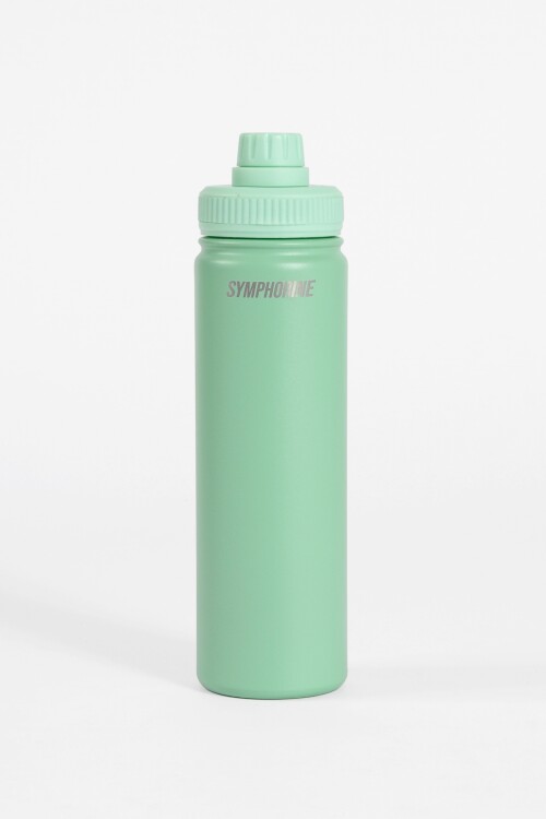 Botella térmica acero verde