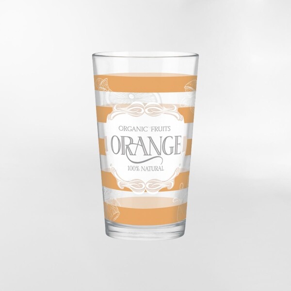 VASO SEASON ORANGE BLANCO