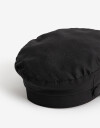 Boinas Baker De Lino Con Terminaciones Desflecadas - Negro