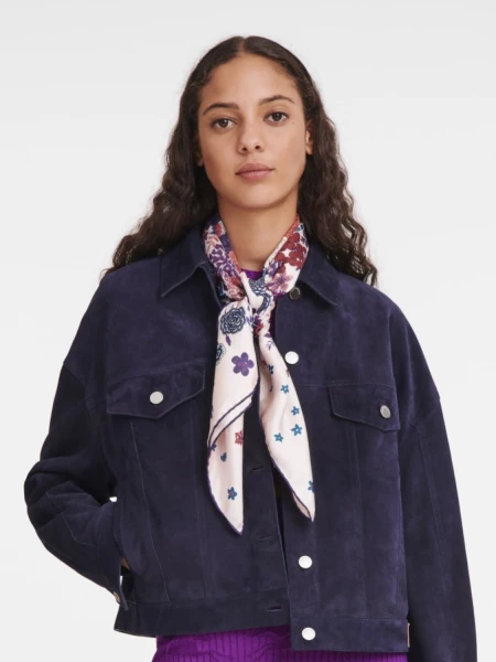 Longchamp -Pañuelo de seda, Longchamp Violeta