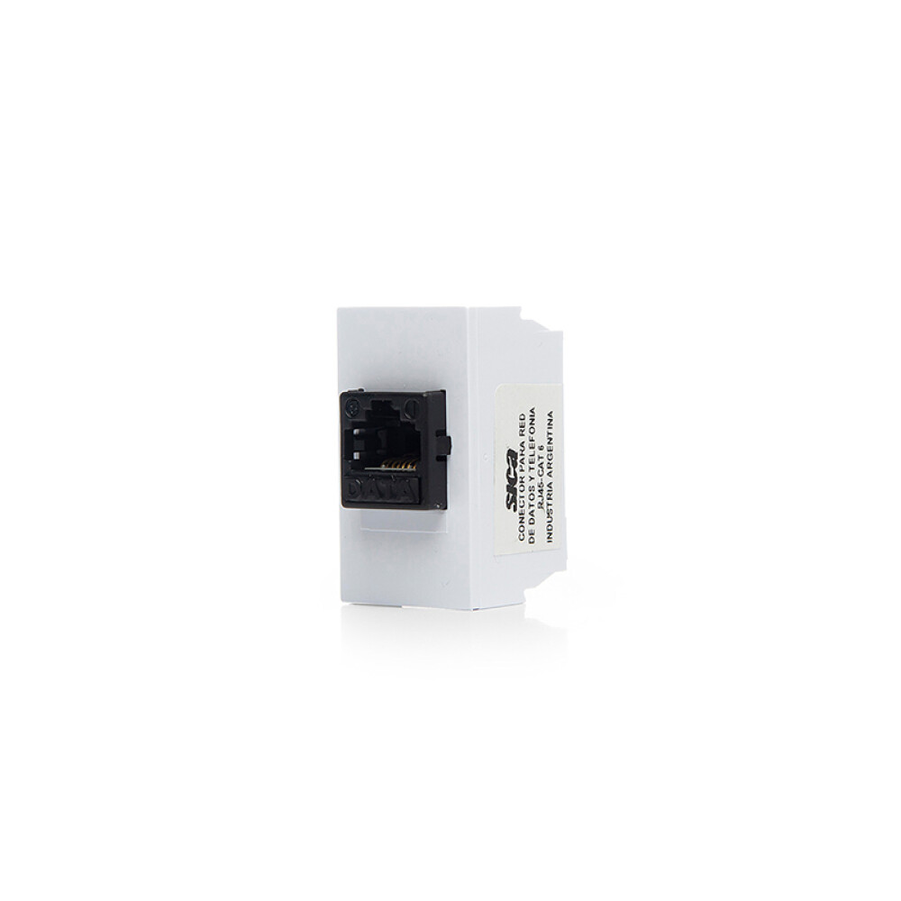 Módulo toma de datos RJ45 cat. 6 blanco puro Sica ELE07610