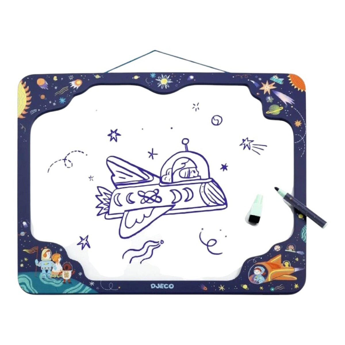 Pizarra Magnética Espacio de Madera Djeco 