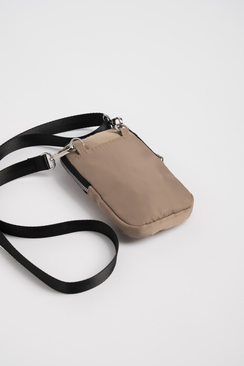 Bandolera porta celular Beige