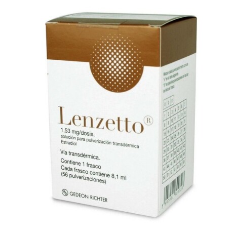 LENZETTO SPRAY TRANSDERMICO 1.53 MG 56 DOSIS ESTRADIOL LENZETTO SPRAY TRANSDERMICO 1.53 MG 56 DOSIS ESTRADIOL