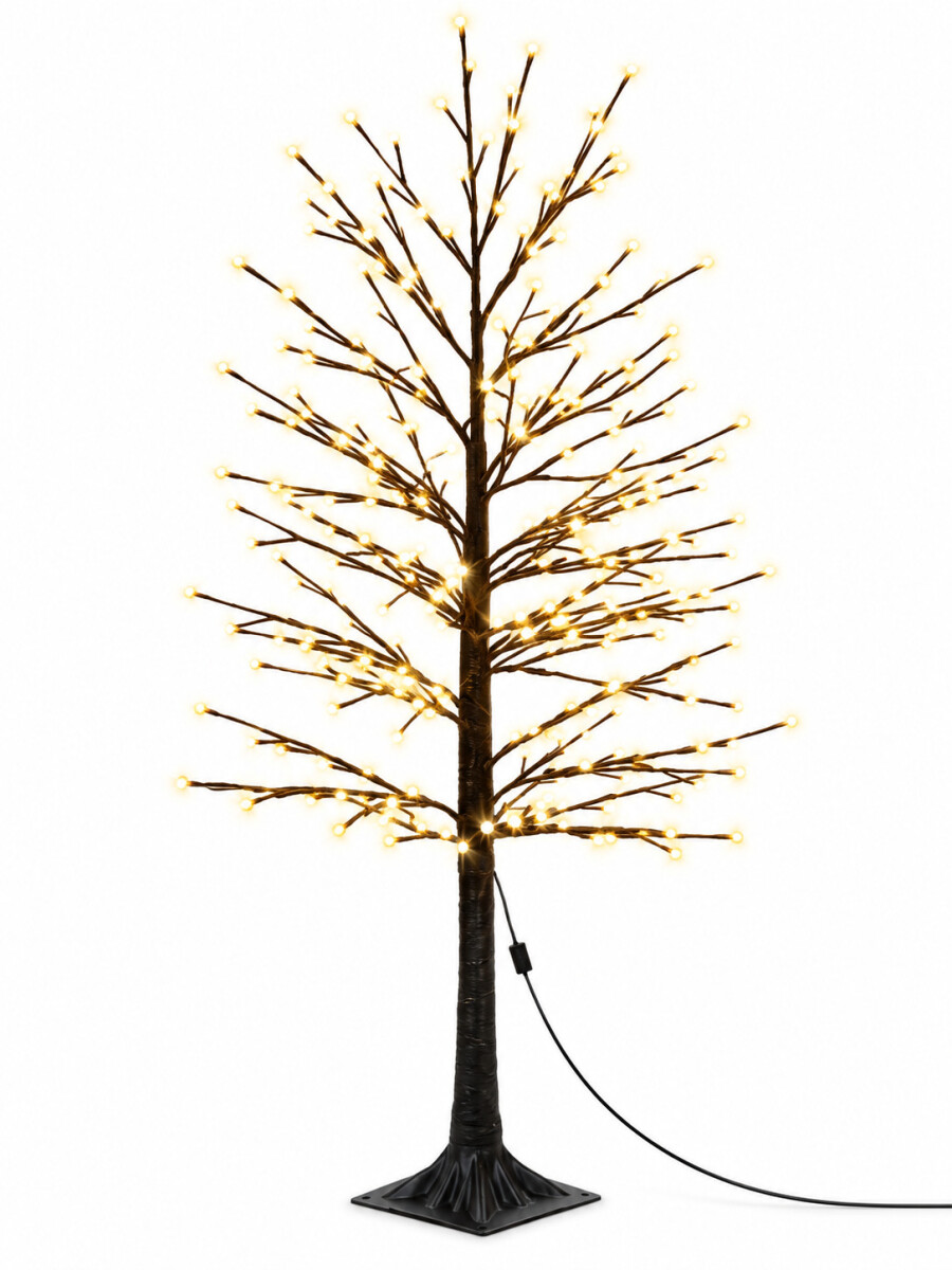 ARBOL MINIMALISTA CON LUCES LED - MARRON 
