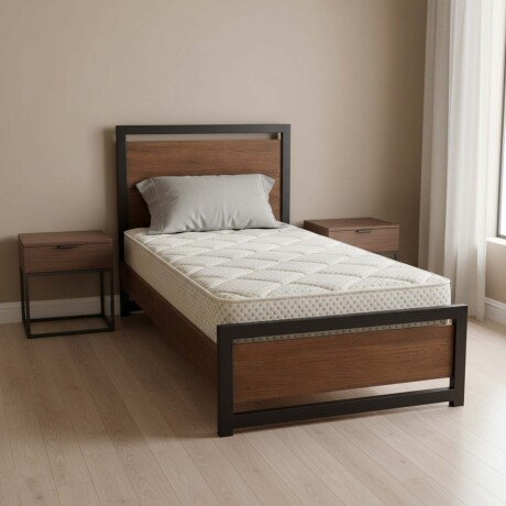 COLCHÓN 1 1/2 PLAZA ESPUMA1 BLANCO IVORY