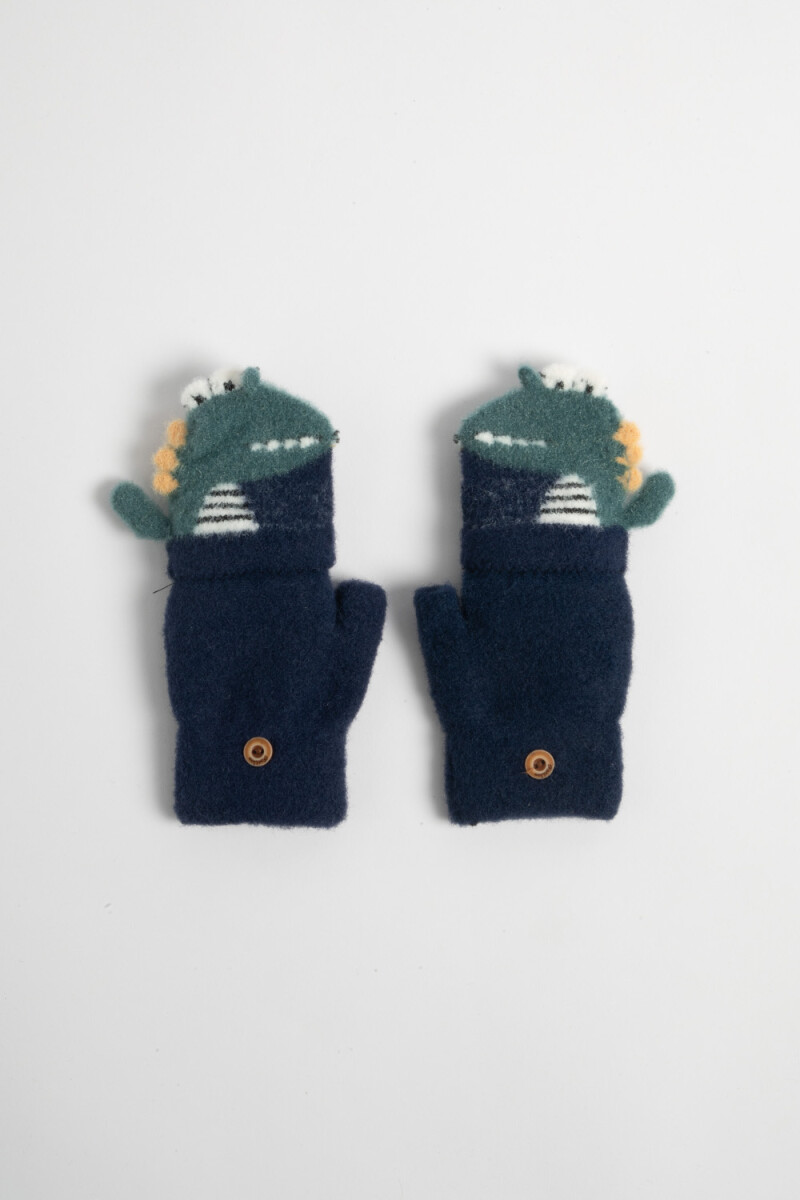 Guantes animales Azul Marino
