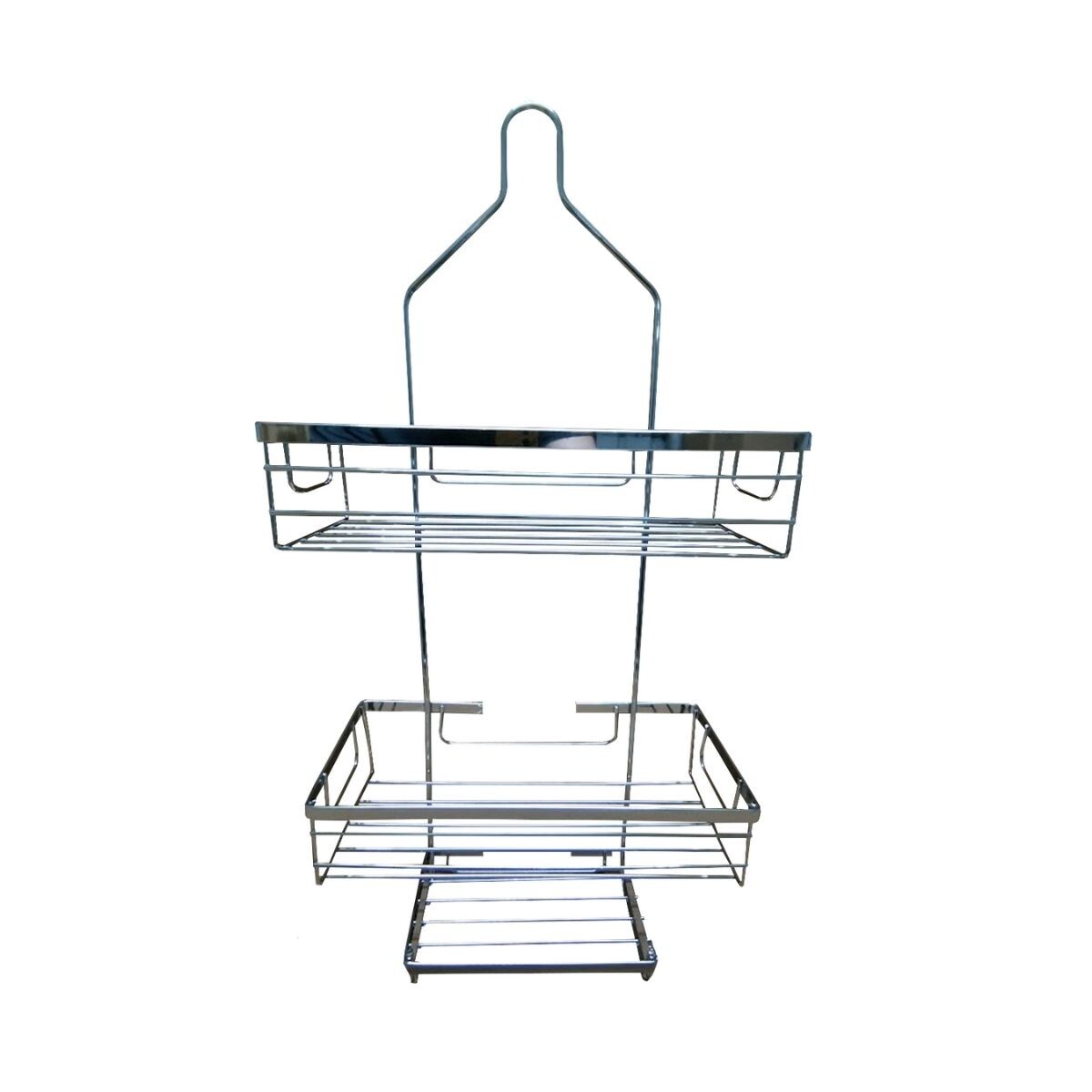 Organizador Ducha Colgante 3 Niveles Jabonera Baño Repisas Plateado 