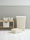 Cesta JUTE 20L plástico blanco crudo Cesta JUTE 20L plástico blanco crudo