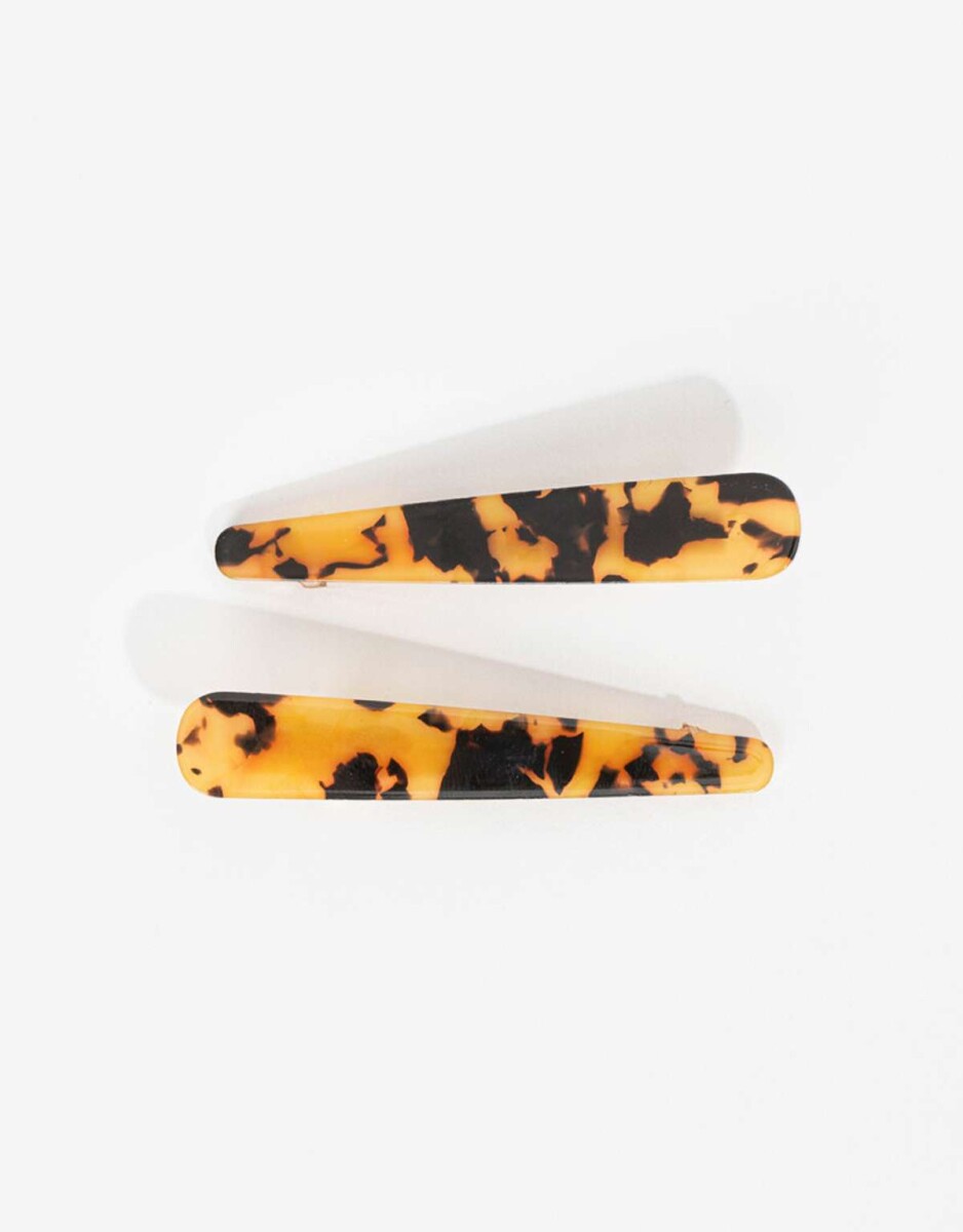 Set De Horquillas Carey - Marron Carey 