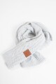 Bufanda tejida gris melange