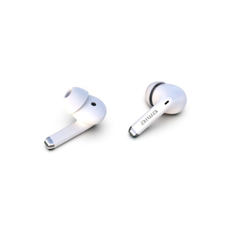 Auriculares Bluetooth AIWA Waterproof TWS con Micrófono y Cancelación de Ruido Blanco | AWTWSG50ANCW