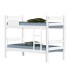 Cama de 2 pisos Beliche Prisma Abba Blanco Cama de 2 pisos Beliche Prisma Abba Blanco