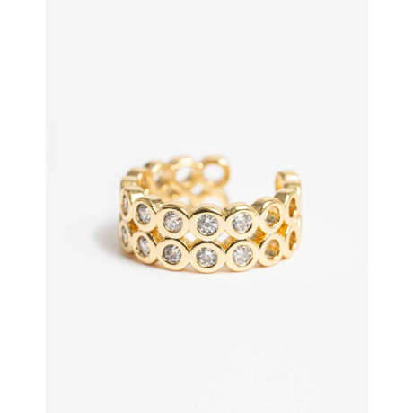 Earcuff Con Cubic Zirconia Dorado
