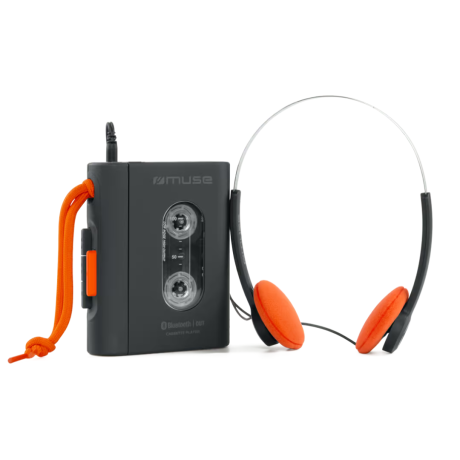 REPRODUCTOR DE CASSETTE MUSE M136WM PORTATIL CON AURICULARES BLUETOOTH Y USB REPRODUCTOR DE CASSETTE MUSE M136WM PORTATIL CON AURICULARES BLUETOOTH Y USB