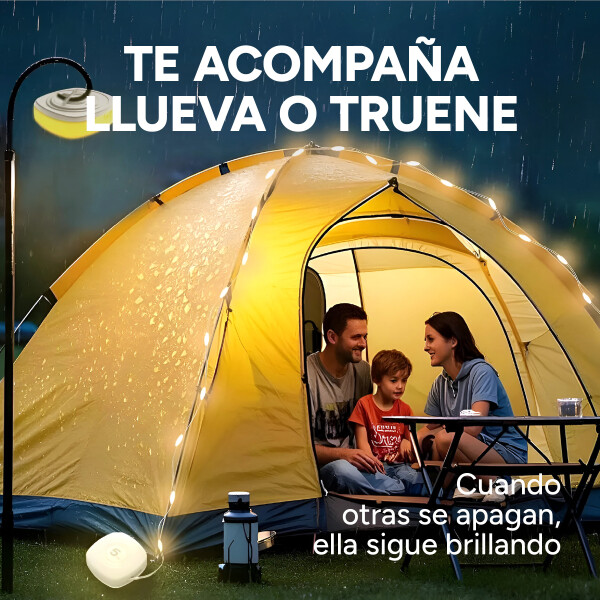 Cinta Tira Luz Led RGB Retráctil 5 Mts Bluetooth Recargable Color Blanco
