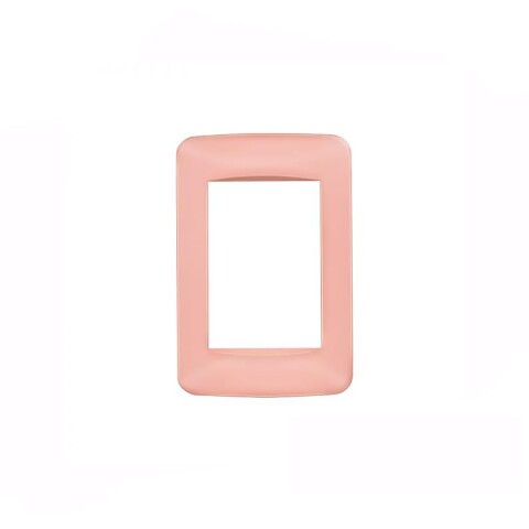 Plaqueta para 3 módulos oro rosa brillante Reggio M46537